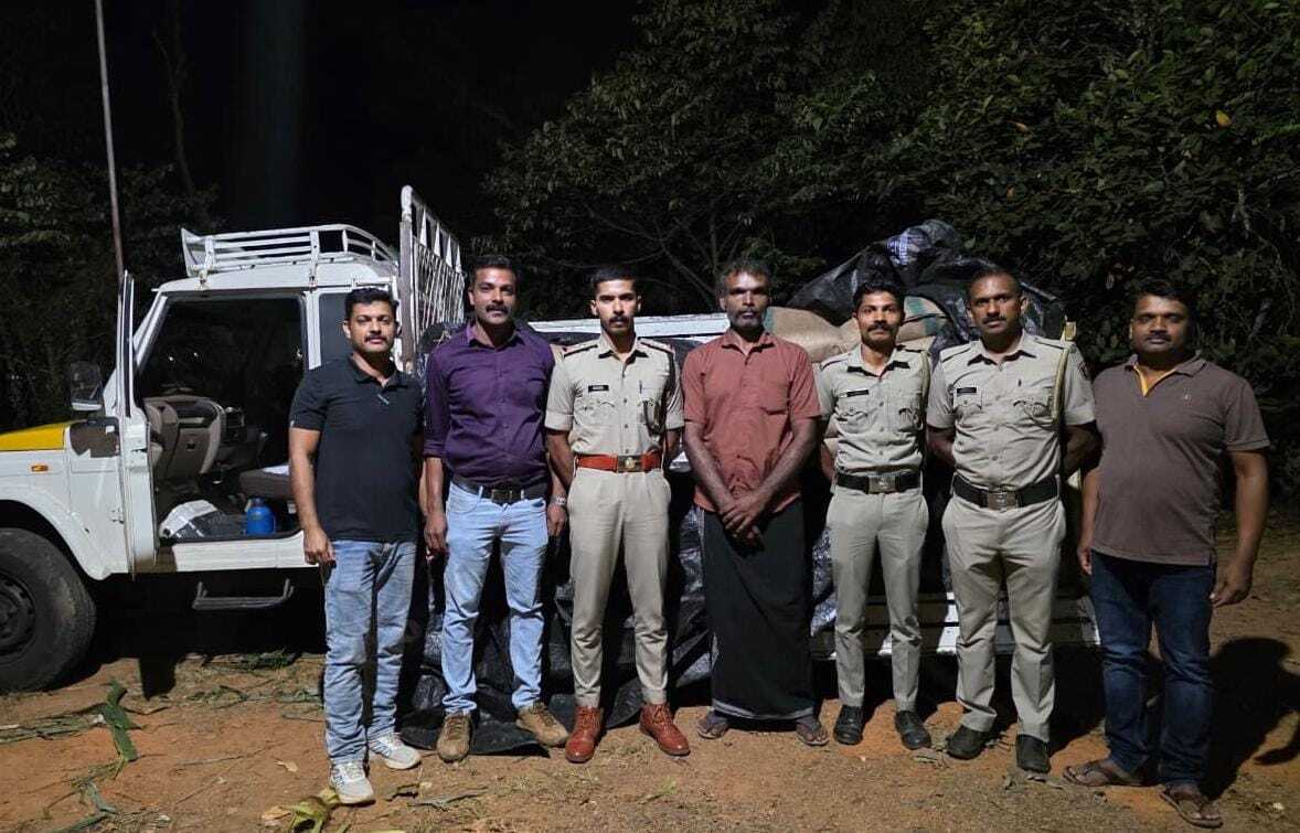 ബാവലി എക്സൈസ് ചെക്ക് പോസ്റ്റിൽ നിരോധിത പുകയില ഉൽപന്നമായ ഹാൻസ് പിടികൂടി