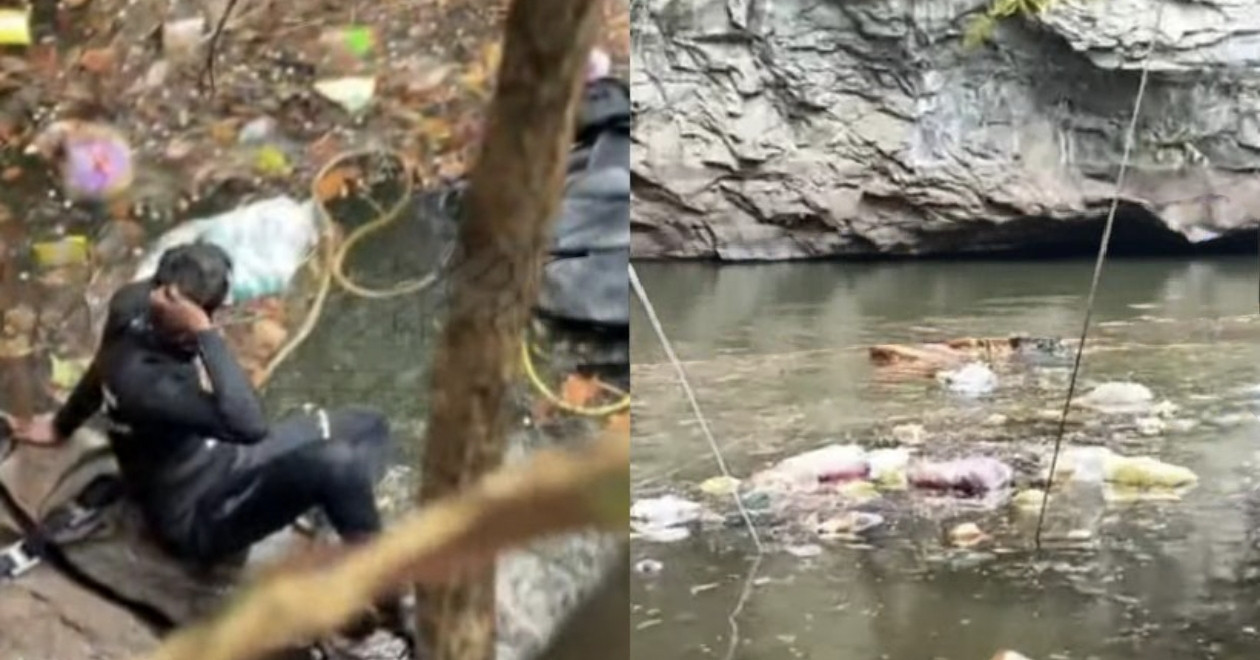 മലപ്പുറത്ത് ലോറി പാറക്കുളത്തില് വീണ് അപകടം; ഒരാള് കുടുങ്ങിക്കിടക്കുന്നു