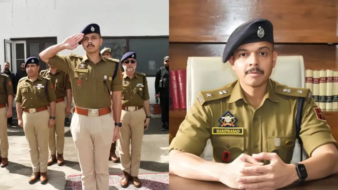 ജമ്മു കശ്മീരിലെ ബഡ്ഡാം ജില്ലയുടെ പൊലീസ് തലപ്പത്തേക്ക് മലയാളി, പൊലീസ് മേധാവിയായി കെകെ ഹരിപ്രസാദ് ചുമതലയേറ്റു