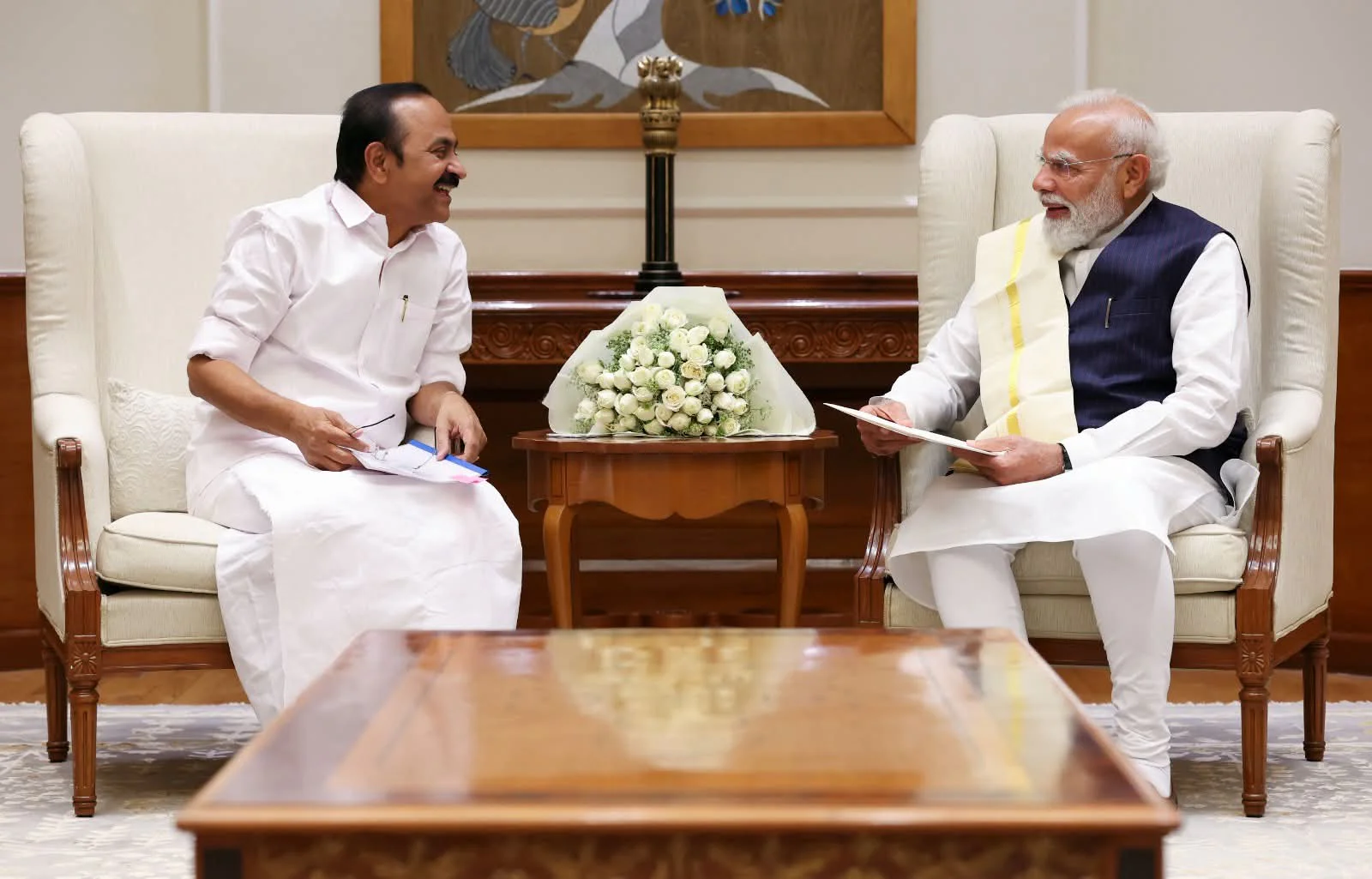 കേരളത്തിന്റെ വികസന കാര്യങ്ങള്‍ ഉള്‍പ്പടെ കൂടിക്കാഴ്ചയയില്‍ ചര്‍ച്ച; പ്രധാനമന്ത്രി മോദിയെ കണ്ട് മുഖ്യമന്ത്രി വി ഡി സതീശൻ