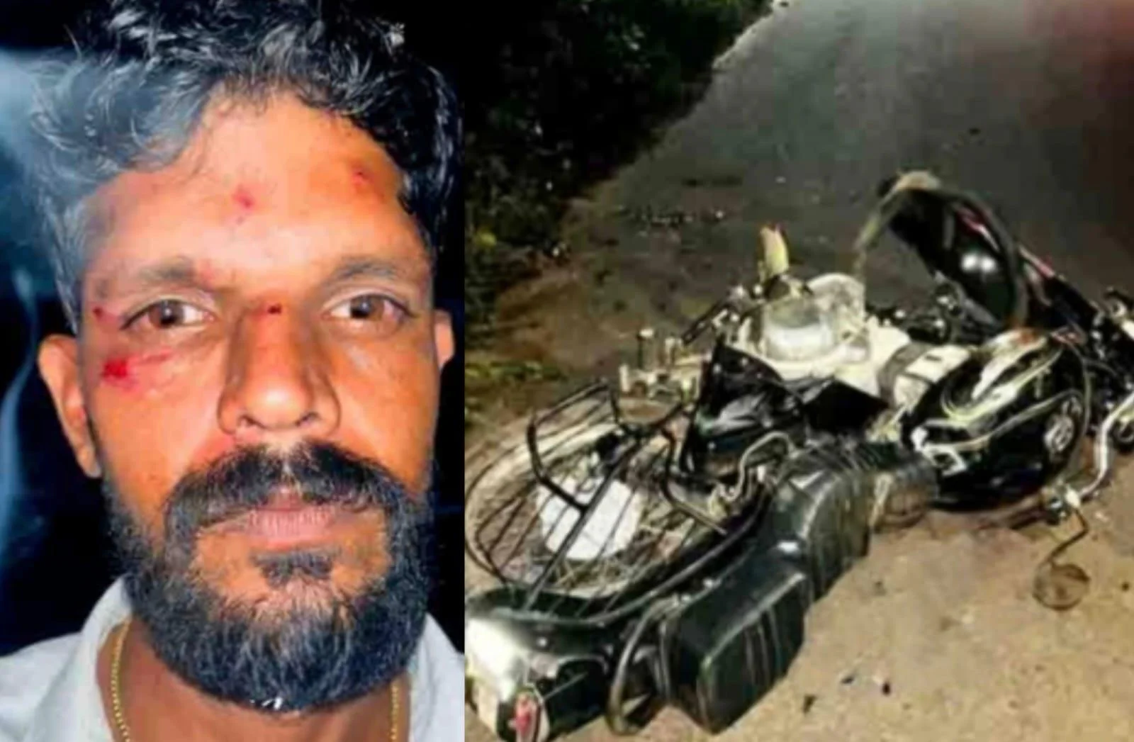 പനവല്ലിയിൽ ബൈക്ക് യാത്രക്കാരന് നേരെ കാട്ടാനയുടെ ആക്രമണം; തലനാരിഴയ്ക്ക് രക്ഷപ്പെട്ട് യുവാവ്