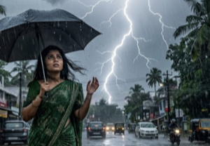 ബംഗാൾ ഉൾക്കടലിൽ ന്യൂനമർദ്ദ സാധ്യത; കേരളത്തിൽ ബുധനാഴ്ച വരെ കാറ്റോടും ഇടിമിന്നലോടും കൂടിയ മഴയ്ക്ക് സാധ്യത കാലാവസ്ഥ വകുപ്പ് 