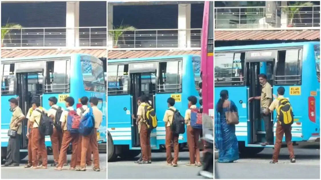 ക്ലാസ് കഴിഞ്ഞ് ക്ഷീണിച്ചെത്തിയതാണ്, നിന്ന് പൊയ്ക്കോളാമെന്ന് പറഞ്ഞിട്ടും കണ്ടക്ടർ കേട്ടില്ല’; വിദ്യാർത്ഥികൾ