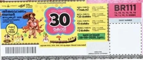 തിരുവോണം ബംബർ 2026 ഭാഗ്യക്കുറിക്ക് ആവേശകരമായ തുടക്കം. വിൽപ്പന ആരംഭിച്ച ആദ്യ ദിനം വിറ്റഴിഞ്ഞത് 8,72,540 ടിക്കറ്റുകൾ