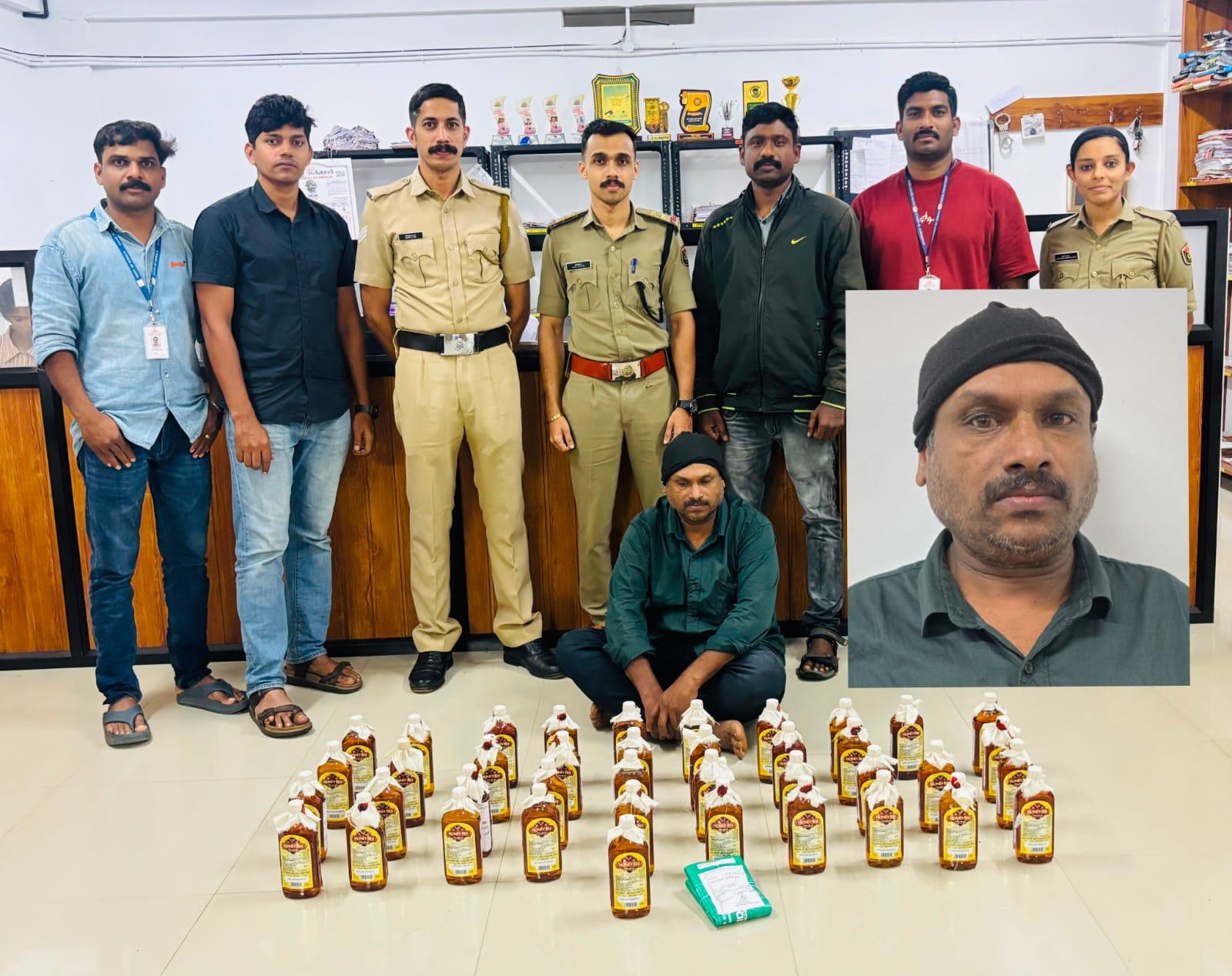 ഓപ്പറേഷൻ തണ്ടർ; എക്സൈസ് റെയിഡിൽ വിൽപ്പനക്കായി സൂക്ഷിച്ചുവച്ച വൻ മദ്യശേഖരം പിടികൂടി; ഒരാൾ അറസ്റ്റിൽ…