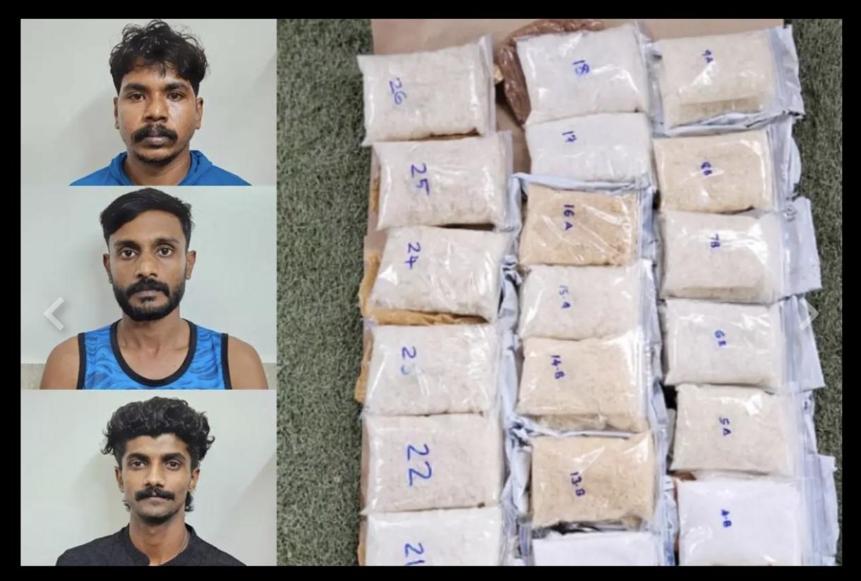 കേരളത്തിലെ ഏറ്റവും വലിയ എംഡിഎംഎ വേട്ട മഞ്ചേരിയിൽ: 12 കോടിയുടെ മയക്കുമരുന്ന് പിടികൂടി; 3 പേർ അറസ്റ്റിൽ